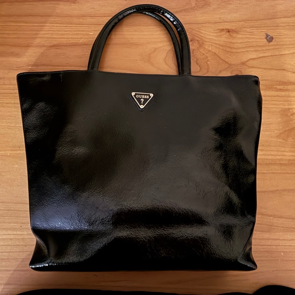 Guess Handbags - Guess Pebbled Patent Leather Purse